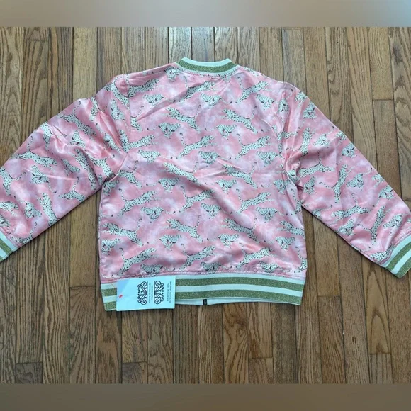 Never Fully Dressed Leopard Bomber Jacket NWT - Picture 6 of 6